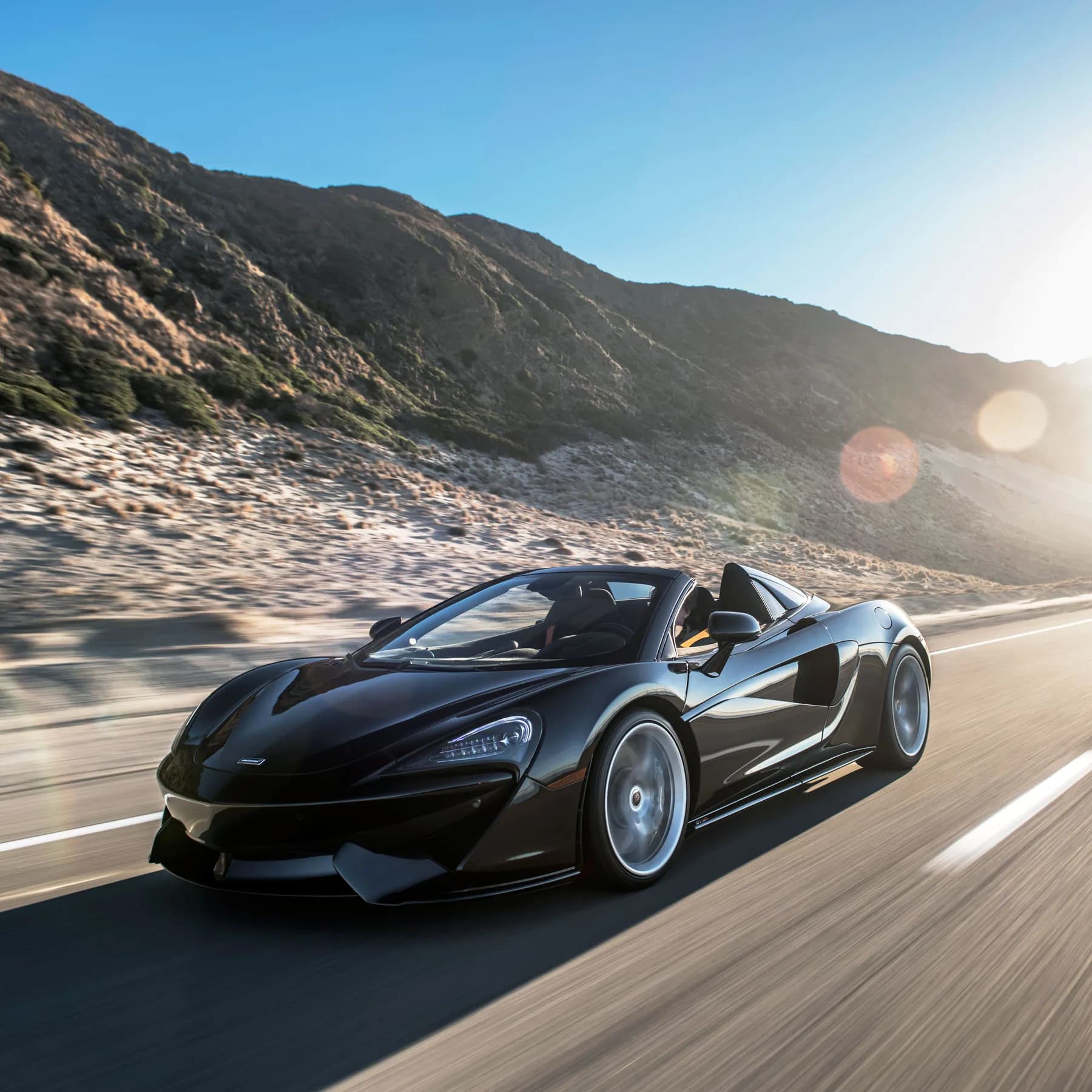 McLaren on the open road